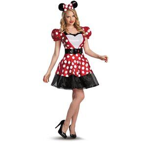 Disney Minnie Women Costume Dress Headpiece $24 Brand New  Cosplay